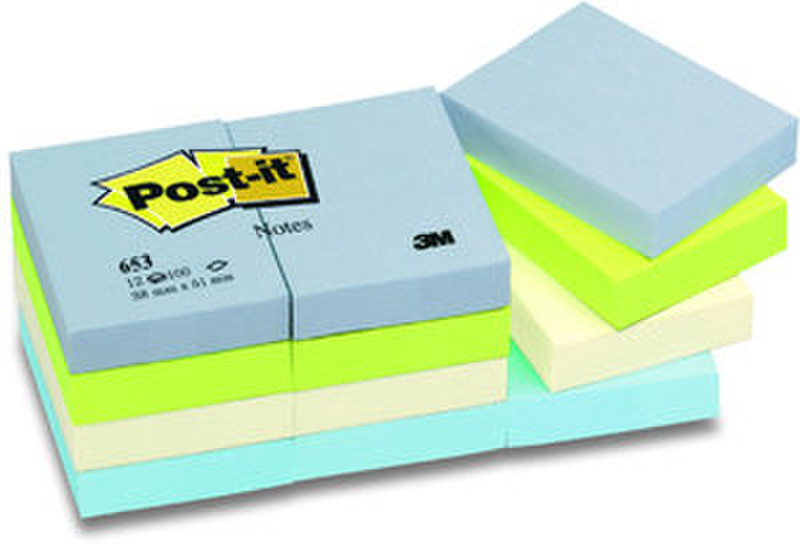 Post-It 38 x 51mm (100 x 12) Cream 12pc(s) self-adhesive label