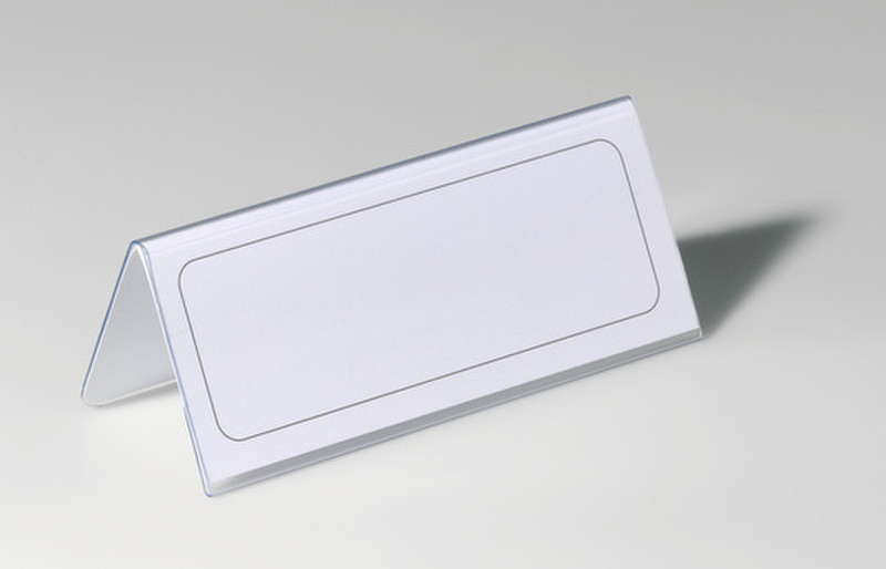 Durable 8050-19 Transparent non-metallic nameplate