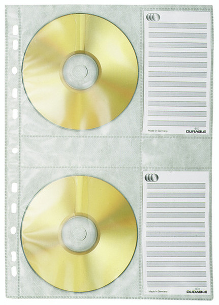 Durable 5222-19 4Disks Transparent CD-Hülle