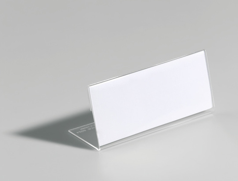 Durable 8054-19 Transparent Acrylic non-metallic nameplate
