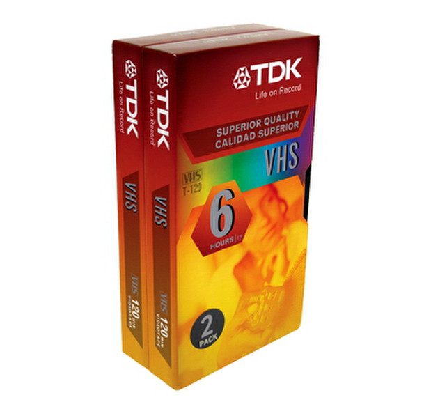 TDK VHS Video сassette 120мин 2шт
