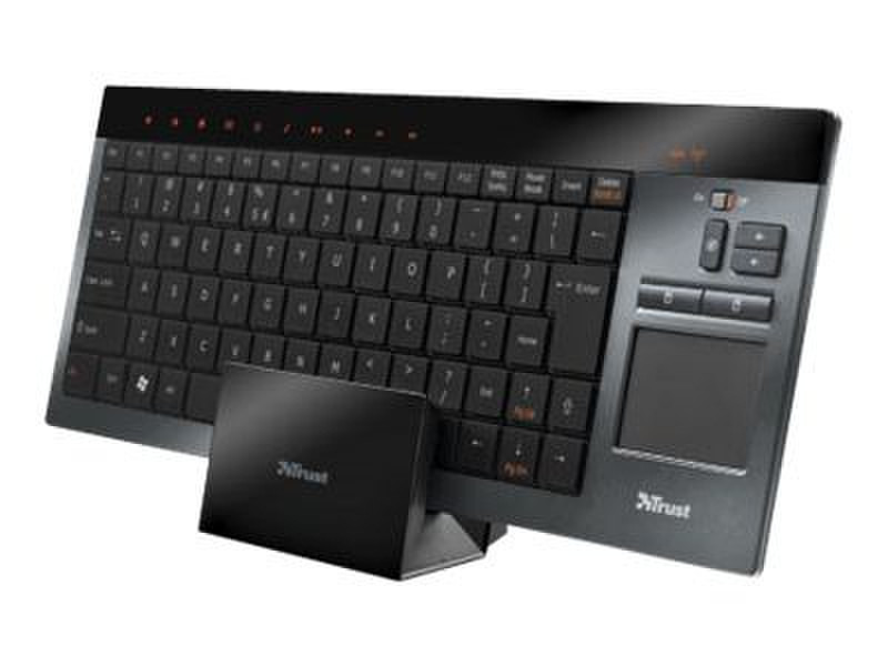 Trust Thinity Wireless Entertainment Keyboard RF Wireless AZERTY Black keyboard