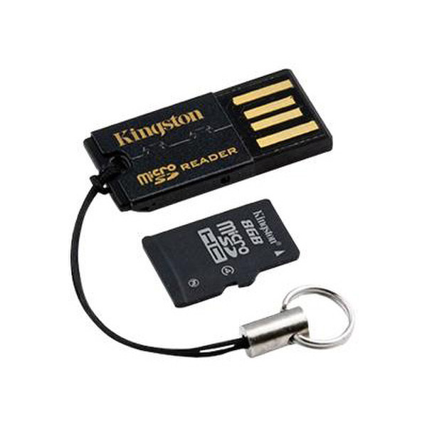 Kingston Technology 8GB MicroSDHC Card, USB microSD/microSDHC Reader 8GB MicroSDHC Speicherkarte