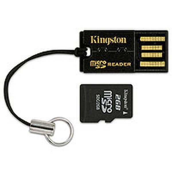 Kingston Technology 2GB MicroSD Card, USB microSD/microSDHC Reader 2GB MicroSD Speicherkarte