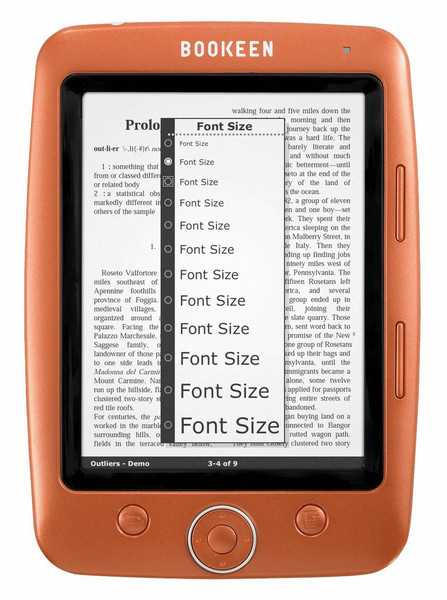 Bookeen Cybook OPUS 5Zoll 1GB Orange eBook-Reader
