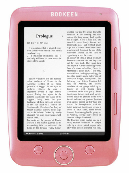 Bookeen Cybook OPUS 5Zoll 1GB Pink eBook-Reader