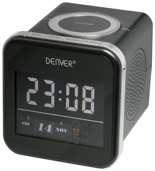 Denver CRPF-350 Часы Черный радиоприемник