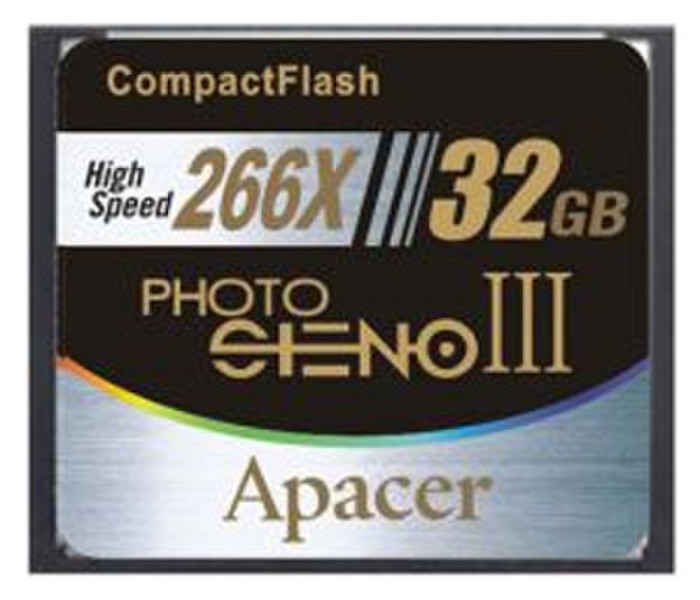 Apacer Photo Steno III CF 266X 32GB 32GB CompactFlash memory card