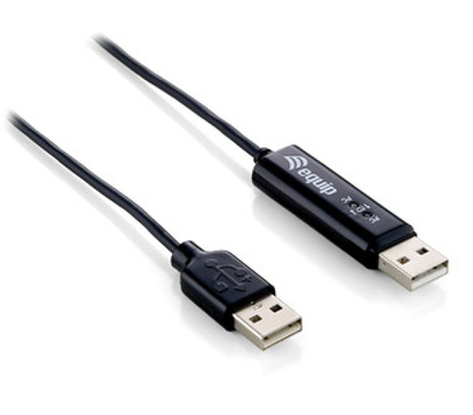 Equip USB 2.0 - 1.1m 1.1м USB A USB A Черный кабель USB