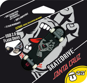 Dane-Elec Santa Cruz 8GB 8GB USB 2.0 Type-A Black,Grey USB flash drive