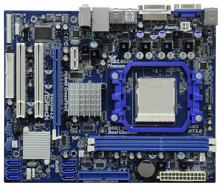 Asrock 880GM-LE AMD 880G Buchse AM3 Micro ATX Motherboard