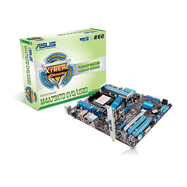 ASUS M4A79XTD EVO/USB3 AMD 790X Buchse AM3 ATX Motherboard