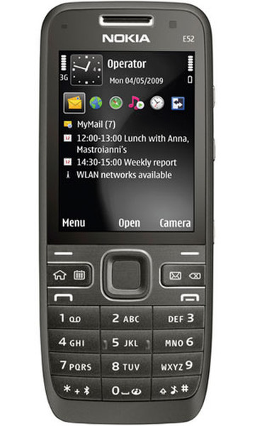 Nokia E52 Одна SIM-карта Черный смартфон