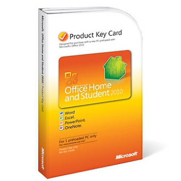 Microsoft Office Home & Student 2010, PKC, DVD, PT Portuguese