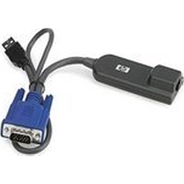 Hewlett Packard Enterprise JD642A USB Rj-45 Черный кабельный разъем/переходник