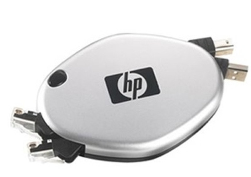 Hewlett Packard Enterprise JD173A 2.5м Cеребряный, Черный телефонный кабель