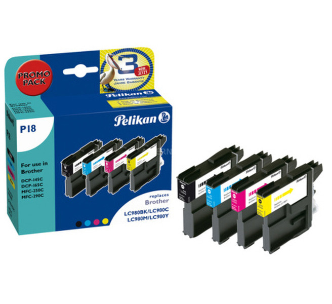 Pelikan LC980 black,cyan,magenta,yellow ink cartridge