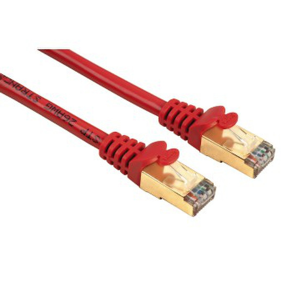 Hama 00054596 0.25м Красный сетевой кабель