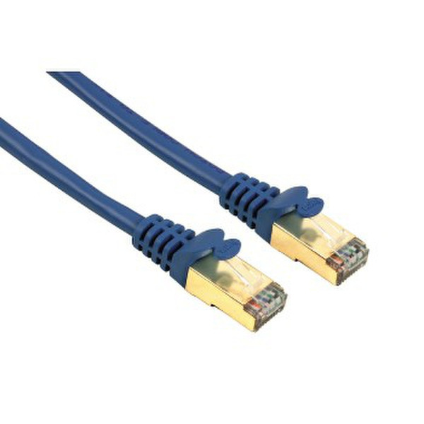 Hama 00054599 0.50m Blue networking cable
