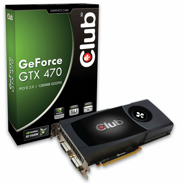 CLUB3D CGNX-X4780 GeForce GTX 470 1.25ГБ GDDR5 видеокарта