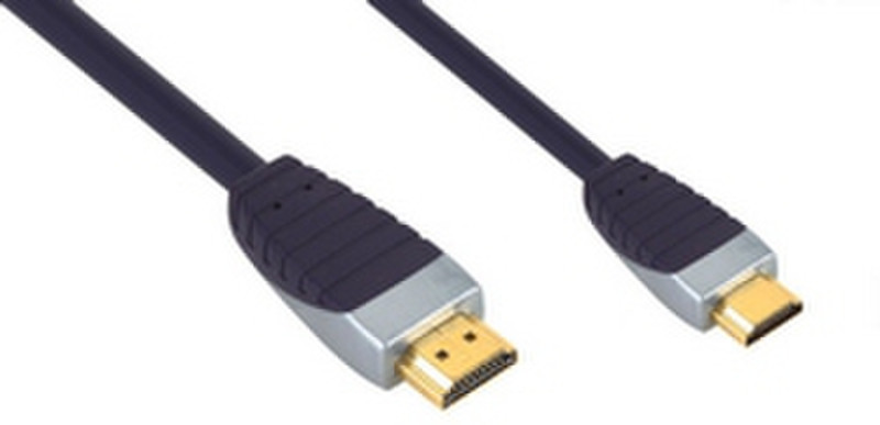 Bandridge SLV1502 2m HDMI Mini-HDMI Schwarz, Grau HDMI-Kabel