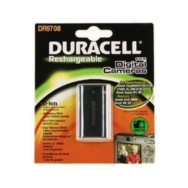 Duracell Digital Camera Battery 3.7v 1300mAh Lithium-Ion (Li-Ion) 1300mAh 3.7V Wiederaufladbare Batterie