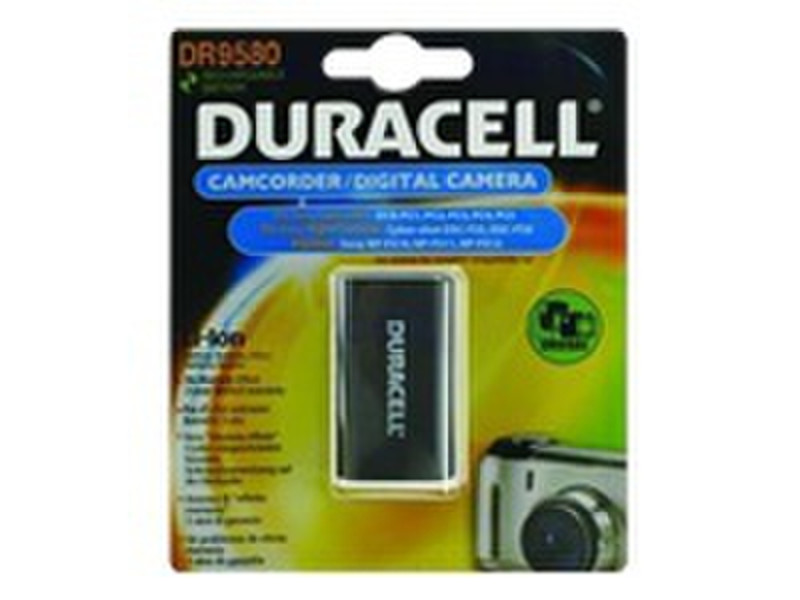 Duracell Camera/Camcorder Battery 3.7v 1300mAh Lithium-Ion (Li-Ion) 1300mAh 3.7V Wiederaufladbare Batterie