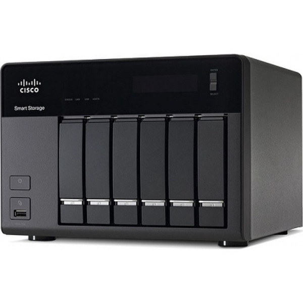 Cisco NSS326D12-K9 Storage server Настольный Подключение Ethernet Черный сервер хранения / NAS сервер