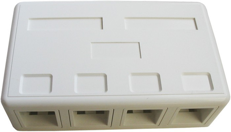 Variant WO-014 BASIC-4P Белый розеточная коробка