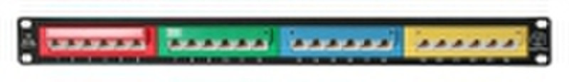 Variant PP-115 24ARP/C5E - 45° 1U patch panel