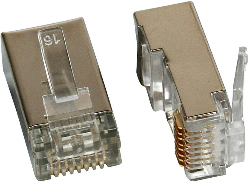 Variant 10pcs MP-030 C5E/S RJ-45 CAT 5e Silver wire connector