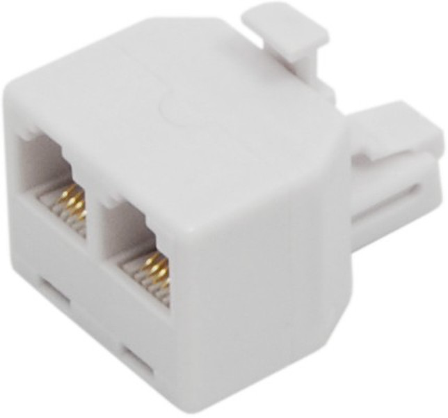 Variant MP-110 T6P6 RJ-11 FM 2x RJ-11 FM White cable interface/gender adapter