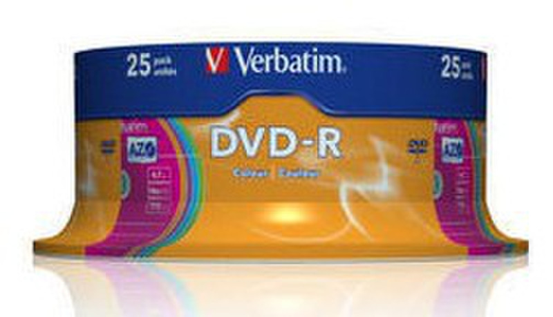 Verbatim DVD-R Colour 4.7GB DVD-R 25pc(s)