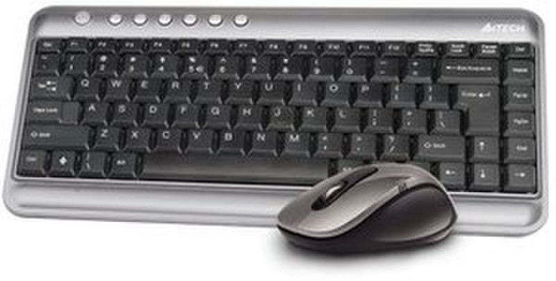 A4Tech A4-GL-5630-DE Беспроводной RF Серый клавиатура