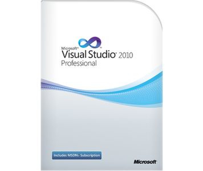 Microsoft Visual Studio 2010 Professional, OLP-NL, 1u, DVD, ESP