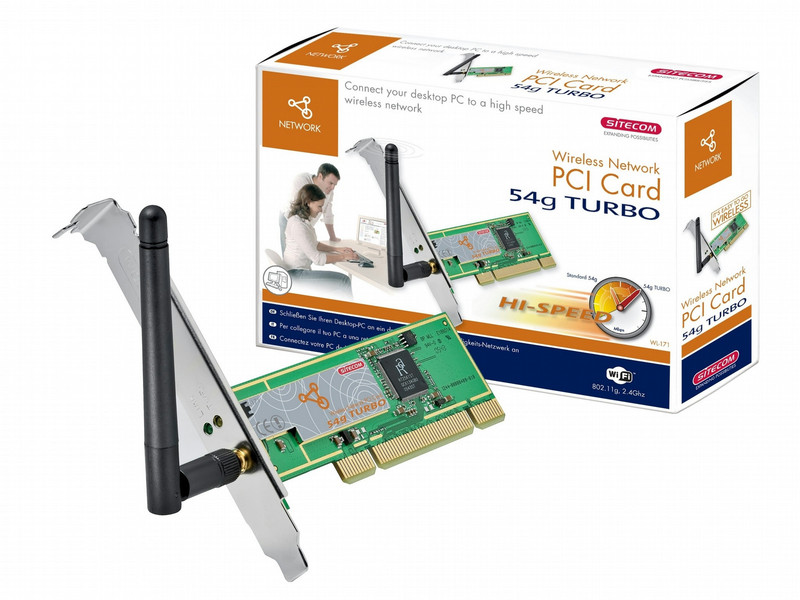 Sitecom Wireless Network PCI card 54g Turbo 35Мбит/с сетевая карта