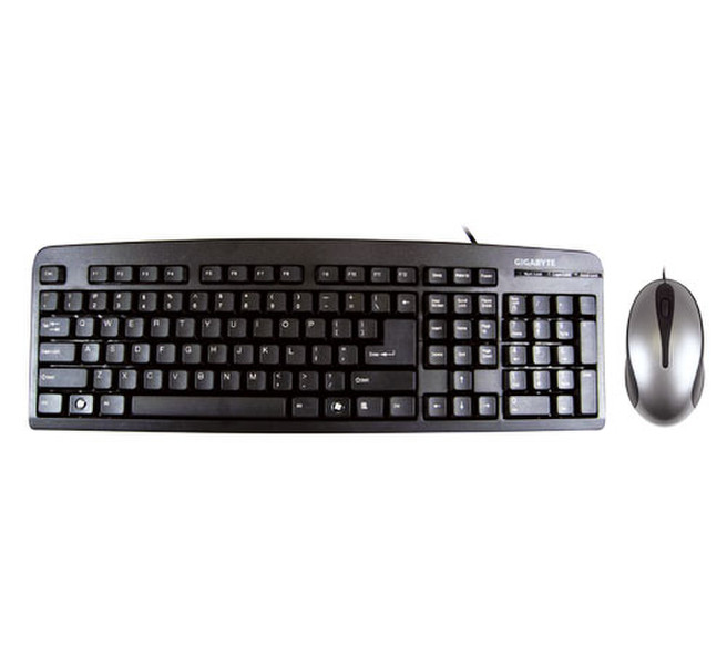 Gigabyte GK-KM5000 USB+PS/2 Schwarz Tastatur