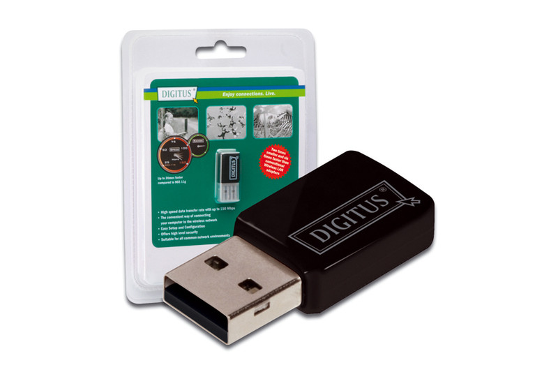 Digitus 300N USB adapter 300Mbit/s networking card
