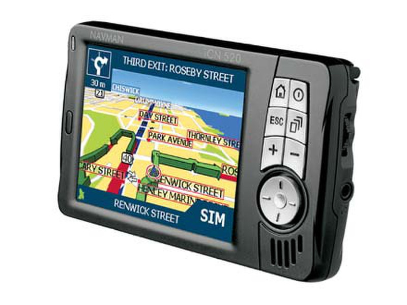 Navman iCN 520 Fixed 3.5Zoll Touchscreen 168g Navigationssystem