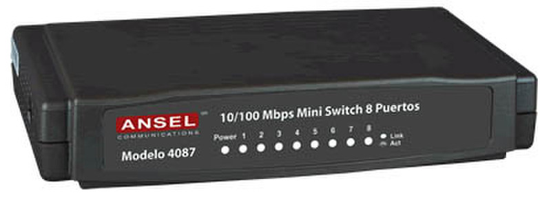Ansel 4087 ungemanaged Schwarz Netzwerk-Switch