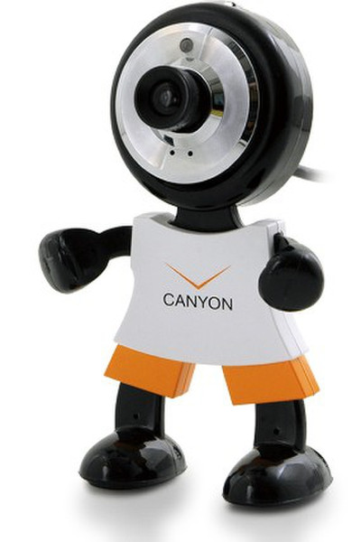 Canyon CNR-WCAM113 1.3МП 1280 x 1024пикселей Черный, Оранжевый, Белый вебкамера