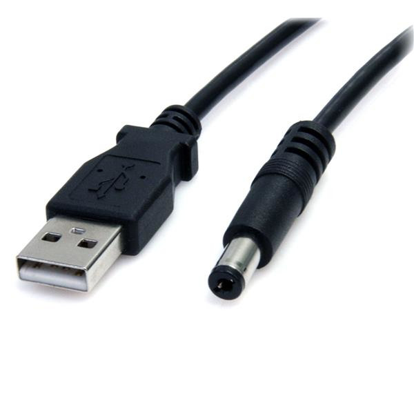 StarTech.com USB2TYPEM 0.9м USB A Barrel type M Черный кабель питания