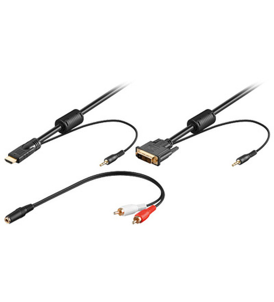 Wentronic 95029 3m HDMI Black video cable adapter