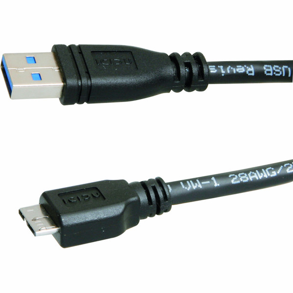 ICIDU USB 3.0 A-B Micro 1m 1m USB A Micro-USB B Schwarz USB Kabel