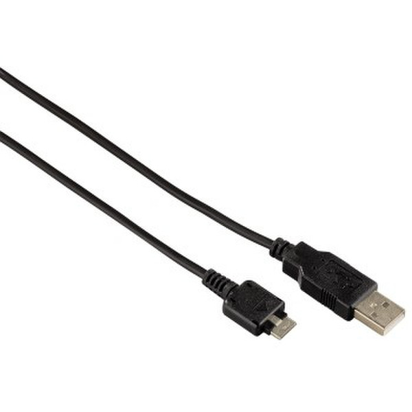 Hama 00104848 1.2м USB A Micro-USB B Черный кабель USB