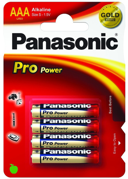 Panasonic 1x4 LR03PPG Alkali 1.5V Nicht wiederaufladbare Batterie