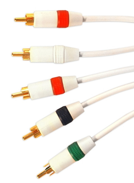 Exspect EX953 White component (YPbPr) video cable