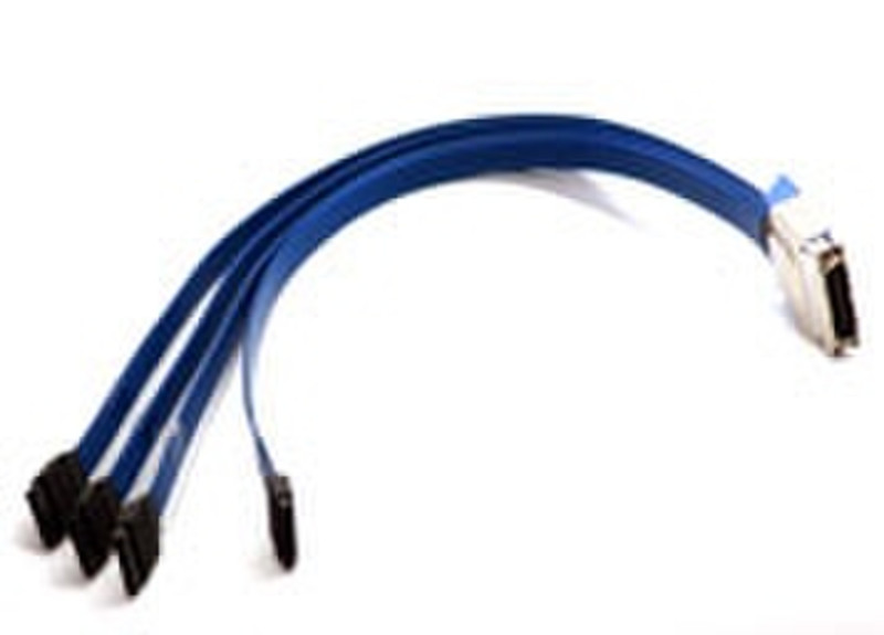 Adaptec ACK-IB-SATA-FAN_OUT_CABLE-0.5M RoHS 0.5m Blue SATA cable