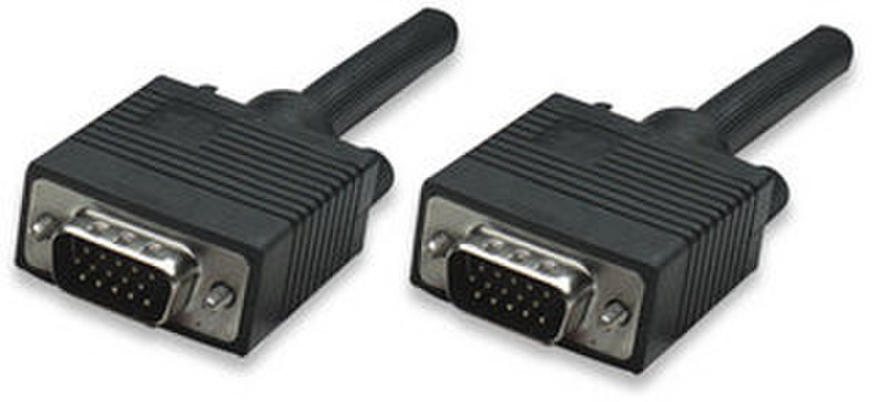 Manhattan 3m SVGA 3м VGA (D-Sub) VGA (D-Sub) Черный VGA кабель