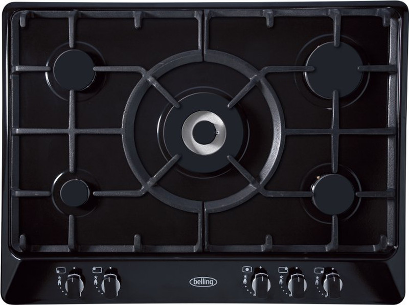 Belling GHU70GC Встроенный Gas hob Черный